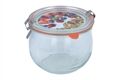  WECK Tulpenglas 580 ml, Glasdeckel, Gummiring