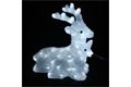  Deko Hirschfigur, Acryl, LED, 32,5 x 18 x 34,5 cm