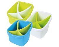 Besteckabtropfkorb, 2-teilig, PP, 14x17x17 cm,