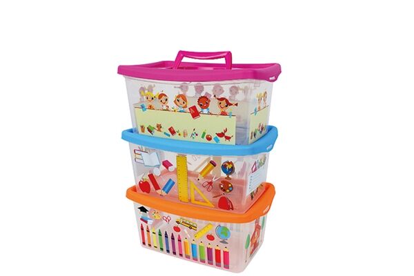  Box mit Deckel KIDS, PP, 29,2x19,3x13,2 cm, 4 L