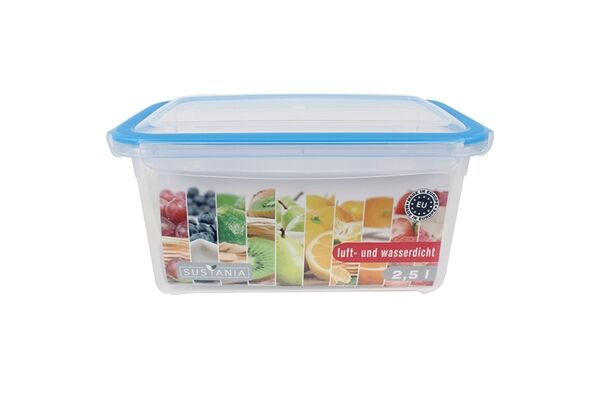 SUSTANIA Frischhaltedose PP, 12x24x15 cm, 2,5 L