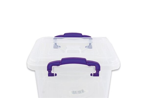  SOFIA Box mit Griffen, PP, 19,5x20x20cm, 4 L