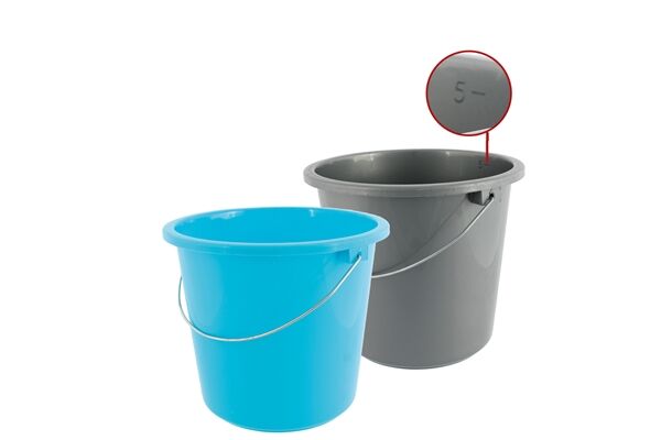  Haushaltseimer mit Metallbügel, 5 L