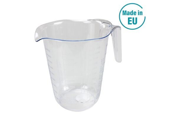  1 L Messbecher, Polystyrol, Ø 13 x 16,5 cm,