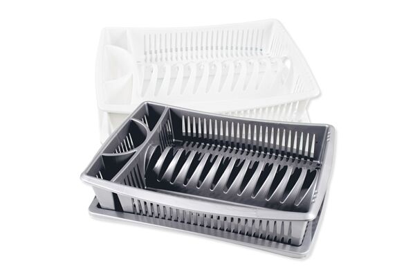  Geschirrabtropfkorb mit Tablett, PP, 9x39,5x30 cm
