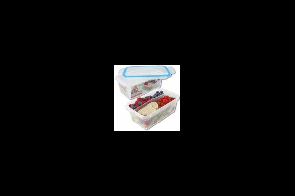 Lunch-Dose mit Einleger, 2 L, 10x24x15cm, 2 tlg.