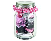 Glas mit Bügelverschluß, 1 L, Gothika