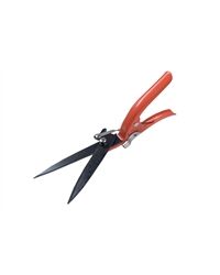 Handgrasschere, 11 cm Schnittlänge (schwarz/rot)