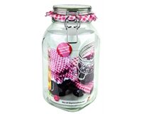 Glas mit Bügelverschluß, 2,5 L, Gothika