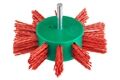 Fächerbürste 100mm, Nylon Rot