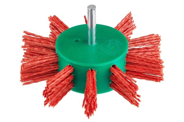  Fächerbürste 100mm, Nylon Rot