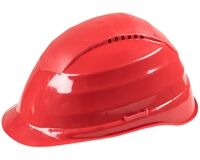 Schutzhelm mit Belüftung, EN 397/DIN 4840 (rot)