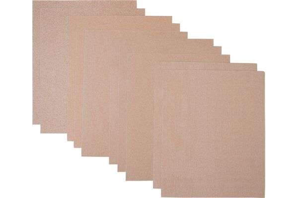  10 tlg. Schleifpapier-Set Flint