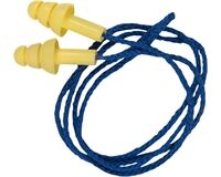 Gehörschutzstöpsel am Band, 21,3 dB (gelb/blau)
