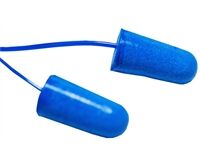 Gehörschutzstöpsel am Band, 29,8 dB (blau)