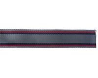 Gurtband, PP, 40 mm, farbig gestreift (grau/blau/beige)