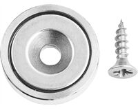 Neodym Scheibenmagnete 25 x 7 x 5,5 mm max. 16 kg (chrom)