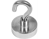 Neodym Magnethaken, Ø 25 x 8 mm, max. 21 kg (chrom)