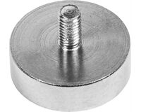 Neodym Topfmagnet, Ø 25 x 8 mm, max. 22 kg (chrom)