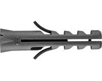 Flossendübel, Vollsteine, PP, 6 mm (schwarz)