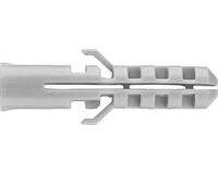 Flossendübel, Vollsteine, PP, 8 mm (weiß)