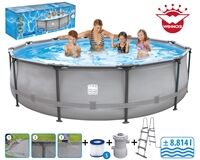 Stahlrahmenpool-Set 366 x 100 cm