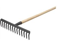 Rechen mit 14 Zinken, schwarz (schwarz)