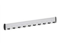 Hakenleiste, 34 mm, 10 Haken (schwarz)