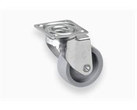 Möbellenkrolle, hart, Ø 45 mm, max. 40 kg (grau)