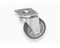 Möbellenkrolle, weich, Ø 50 mm, max. 40 kg (grau)