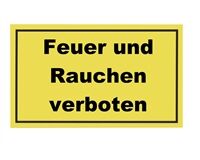 Hinweisschild "Feuer und Rauchen verboten", 200x300 mm