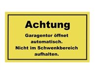 Hinweisschild "Garagentor", 200x300 mm