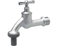 Auslaufventil ½", matt, verchromt