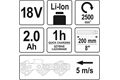  18 V Teleskop-Hochentaster mit Ladegerät, Akku