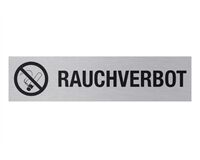 Aluminium Schild "Rauchverbot", 160 x 40 mm