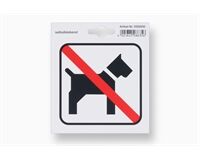 Aufkleber "Hunde verboten", 110 x 110 mm