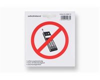 Aufkleber "Handy verboten", 110 x 110 mm