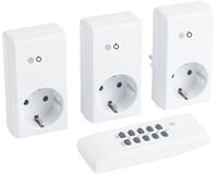 Funktsteckdosen, IP 20, 5A, 230 V, 1100 W, 3 St. (weiß)