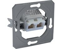 Steckdoseneinsatz CAT5e 2x RJ45, Kreta