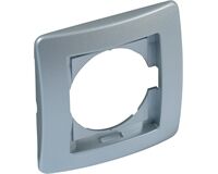 Abdeckrahmen Kreta, 1-fach (silber)