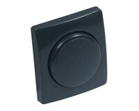 Abdeckung Dimmer Kreta, Drehachse 6 mm (schwarz)