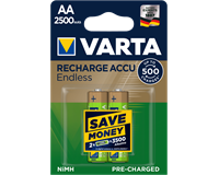 Varta Recharge Accu Endless AA 2.500mAh, 2 St.