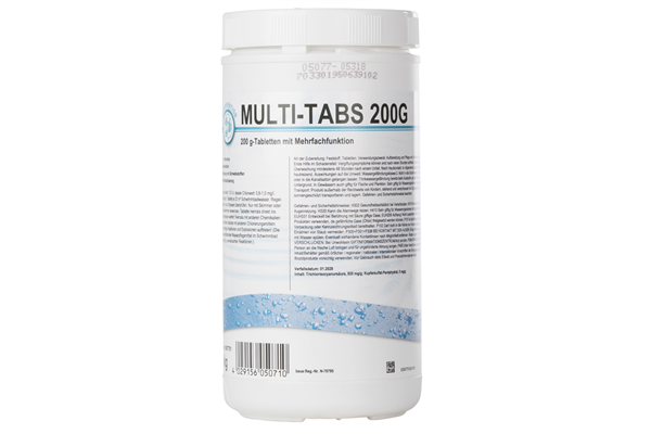  Multi-Tabs 4 Funktionen, 200 g / 1 kg