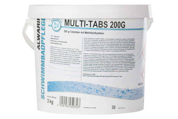  Multi-Tabs 4 Funktionen, 200 g / 3 kg