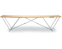 Tapeziertisch Holz, 295 x 58 x 70 cm