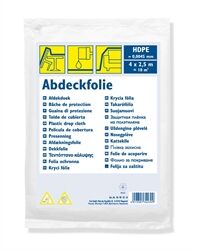 Abdeckplane, HDPE-Standard,10 m² (4 x 2,5 m) (transparent)