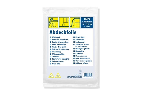  Abdeckplane, HDPE-Standard,10 m² (4 x 2,5 m)