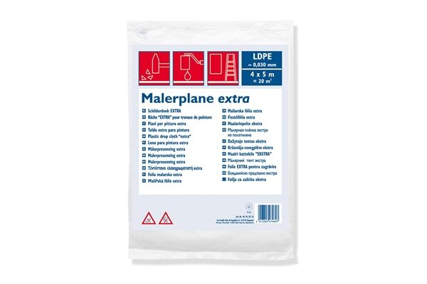  Bauplane LDPE, 30 my 20 m², 20 m² = 4 x 5 m
