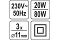  Heissklebepistole 80 W, Ø11 mm Patrone