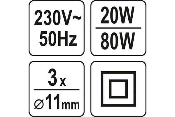  Heissklebepistole 80 W, Ø11 mm Patrone